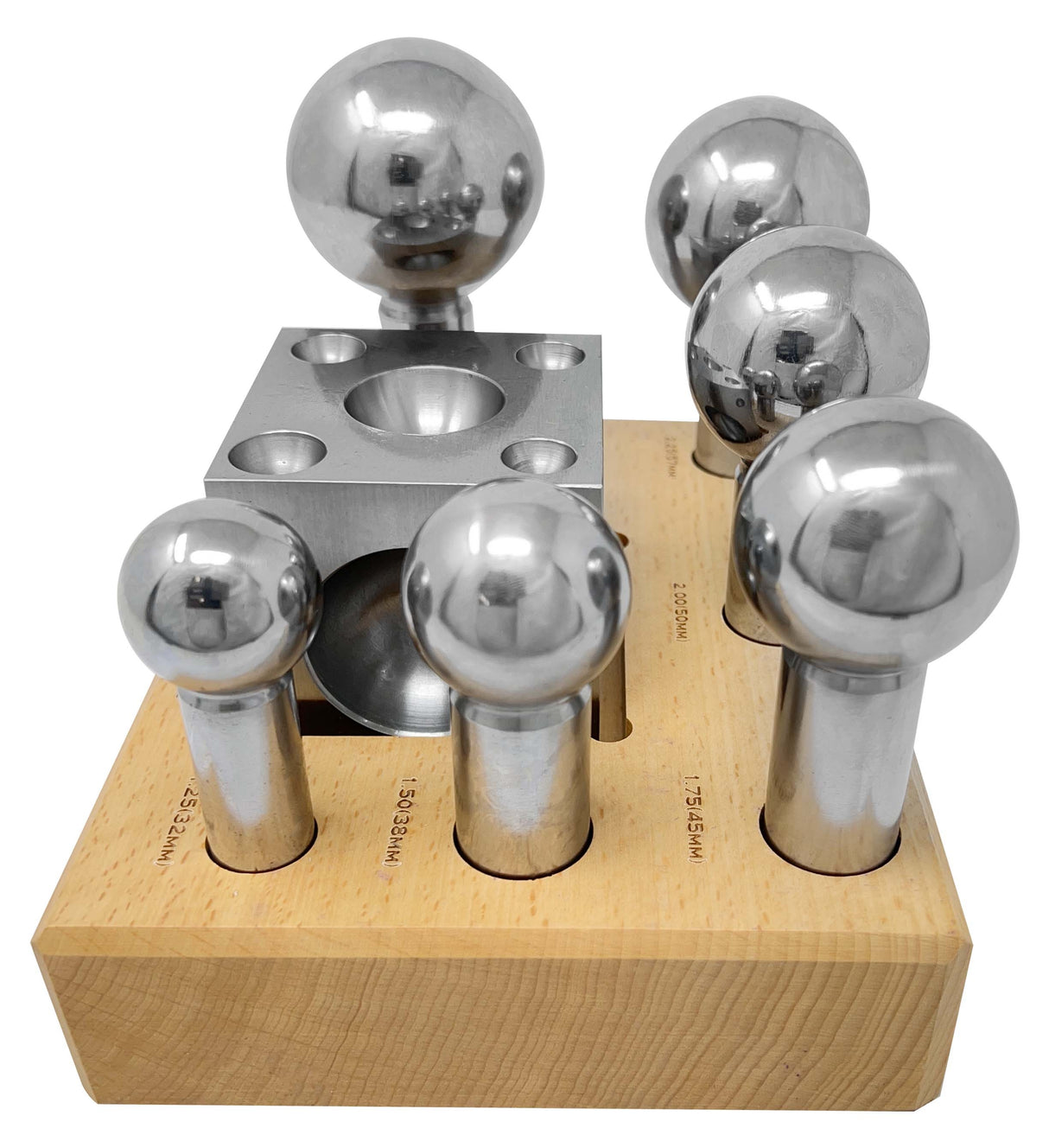 Dapping Set of 7 Pieces 1.25" - 2.5" by PMC Supplies