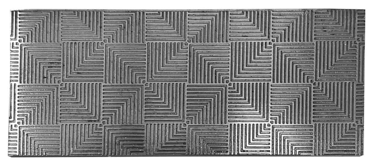 Texture Plate Pattern Plate for Press or Rolling Mill Style 2 by PMC Supplies