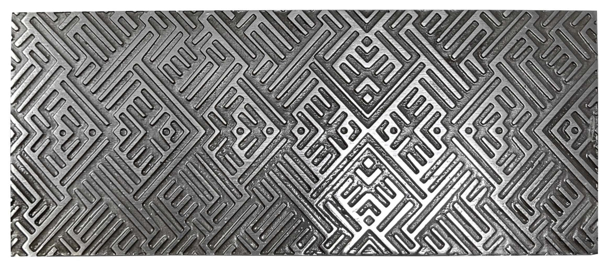 Texture Plate Style 18 for press or rolling mill with detailed metal patterns