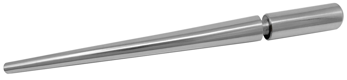 Polished steel oval ring mandrel for precise jewelry shaping and professional ring forming