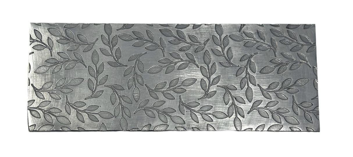 Texture Plate Pattern Plate for Press or Rolling Mill Style 49 Leaves by PMC Supplies