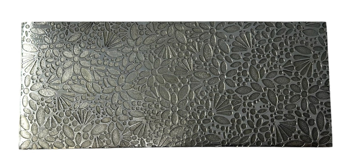 Texture Plate Pattern Plate for Press or Rolling Mill Style 54 Floral by PMC Supplies