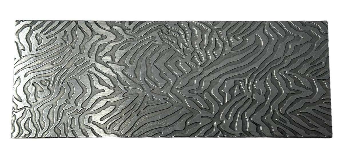 Texture plate pattern plate for press or rolling mill with detailed abstract texture on steel surface