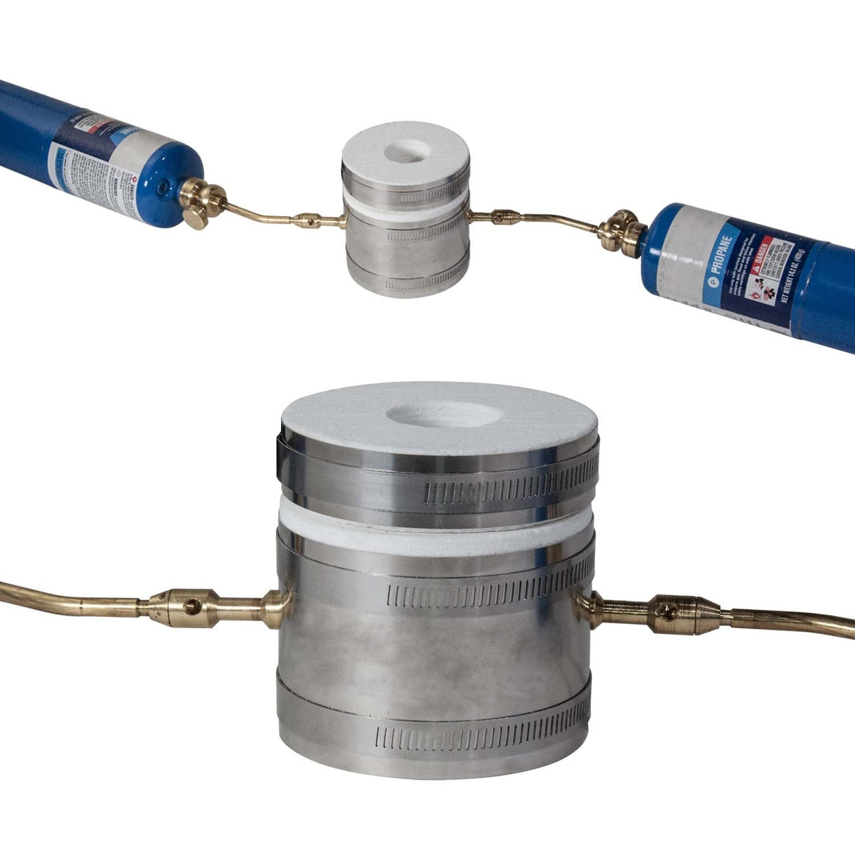 Deluxe Mini Pro Kiln Propane Gold Silver Copper Melting Furnace Kit with Accessories by PMC Supplies