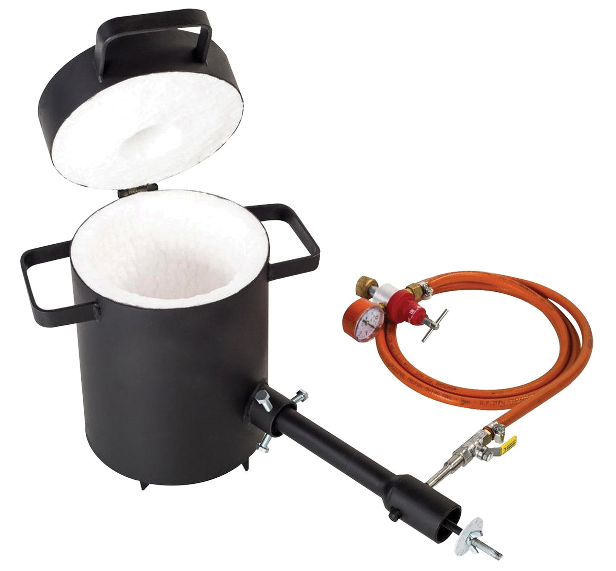 5 kg propane metal melting foundry furnace with propane burner and metal handles