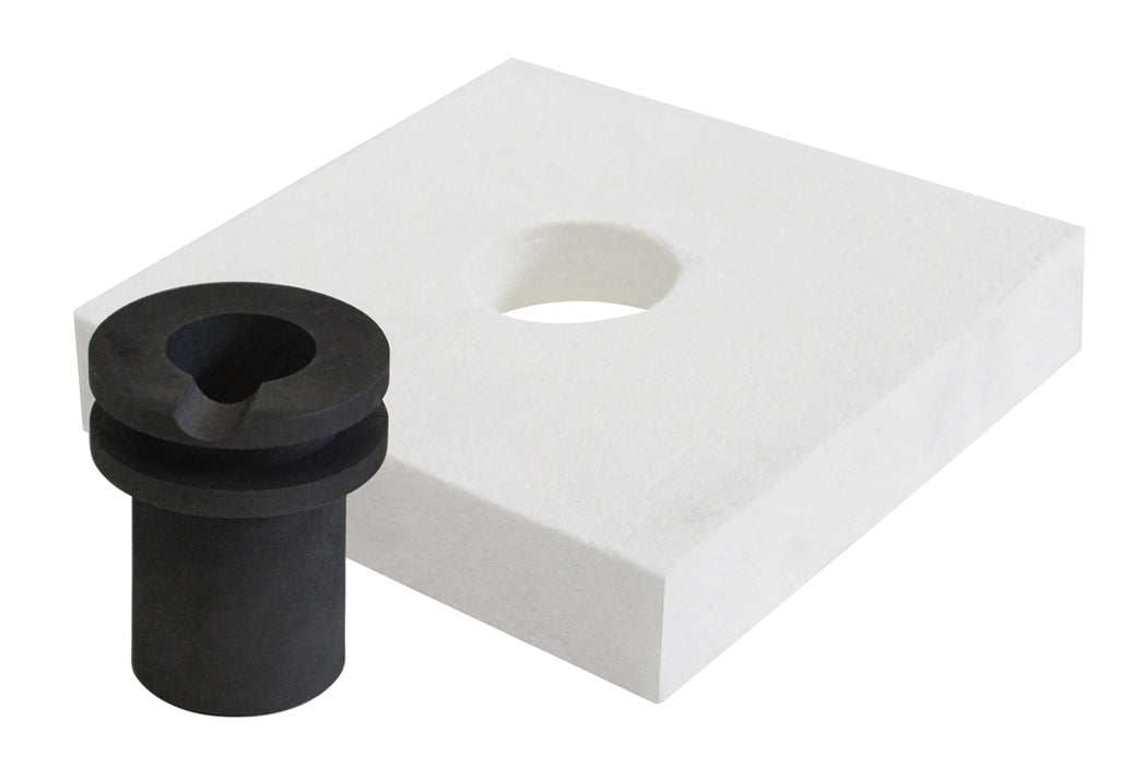 10 Oz TableTop QuikMelt Deluxe Topper Kit with graphite crucible and flange for precise melting