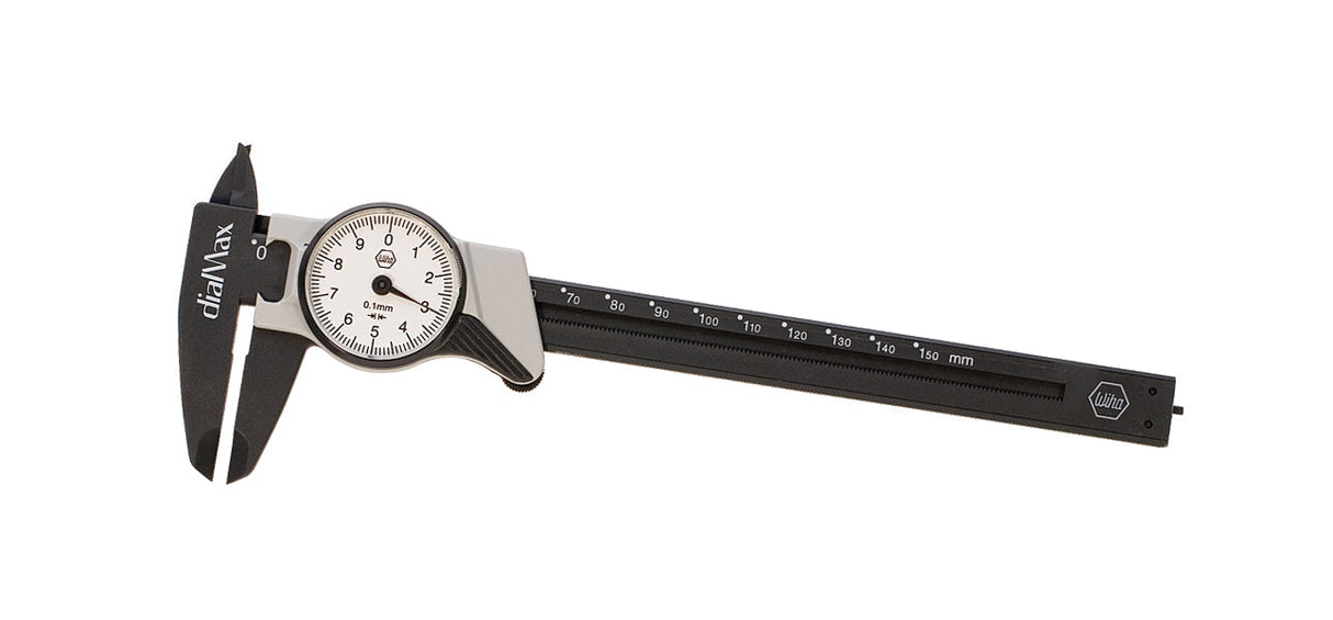 Nylon Dial Caliper with millimeter measurements and large adjust-to-zero dial