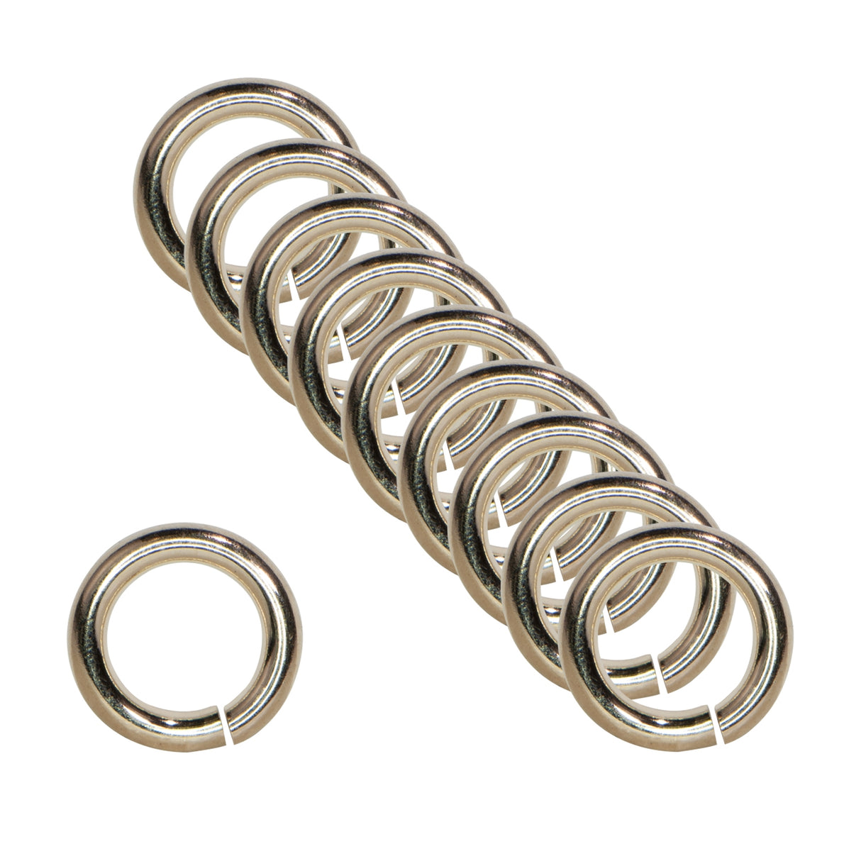 10/Pk of 6 MM 18 Gauge Gold Filled JumpLocks JumpRings by PMC Supplies