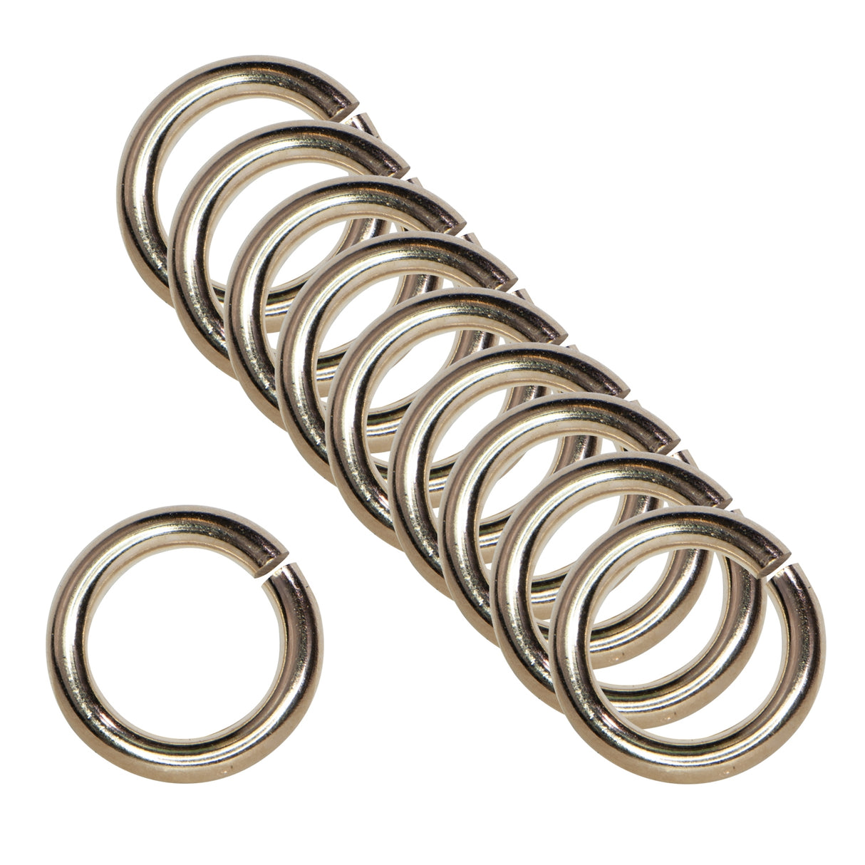 50/Pk of 8 MM 16 Gauge Rose Gold Filled JumpLocks JumpRings by PMC Supplies