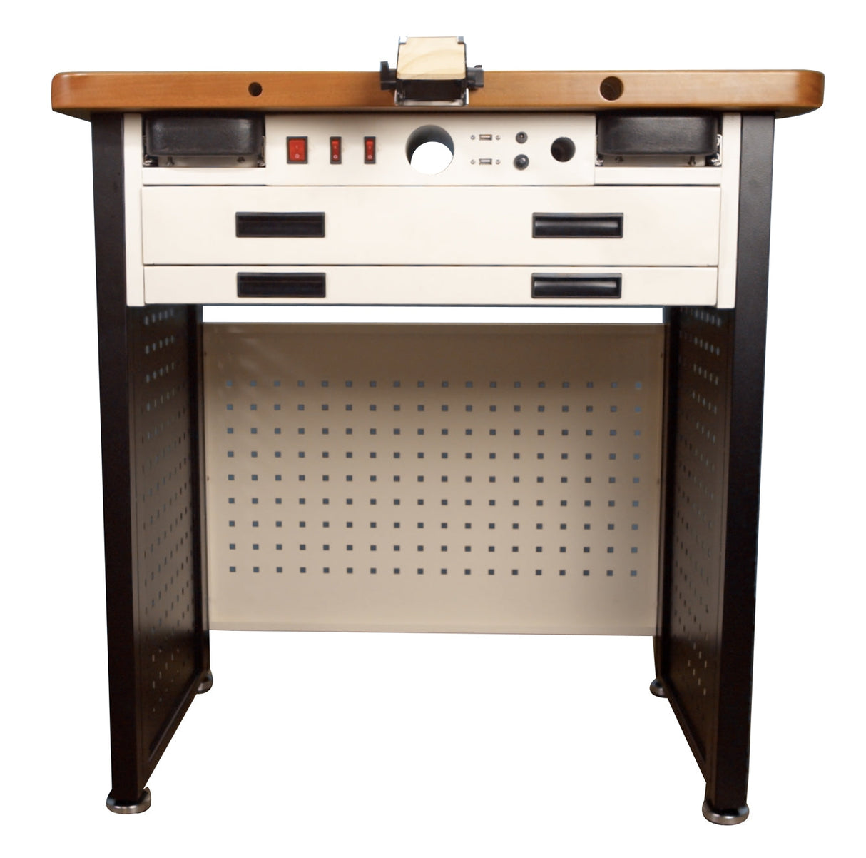 GK Smart Bench sturdy hardwood workbench with steel plate and drawers for versatile workspace