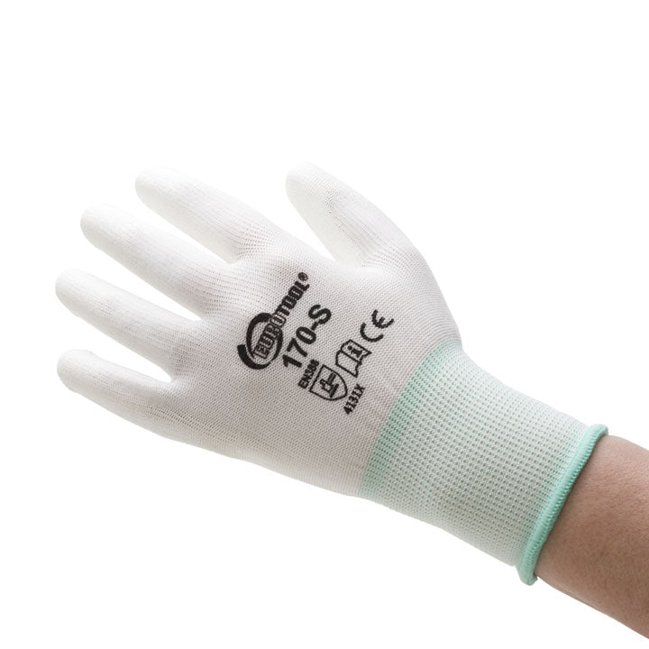 Polyurethane Palm Coated Gloves - Small - 12 Pairs by PMC Supplies