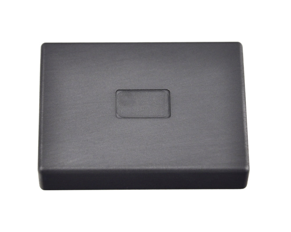 1 gram gold rectangular graphite ingot mold with smooth cavity and tapered sides for precise gold pouring