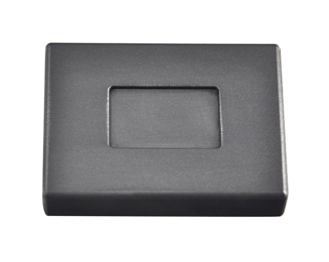 5 gram gold rectangular graphite ingot mold with smooth cavity and tapered sides for precise casting