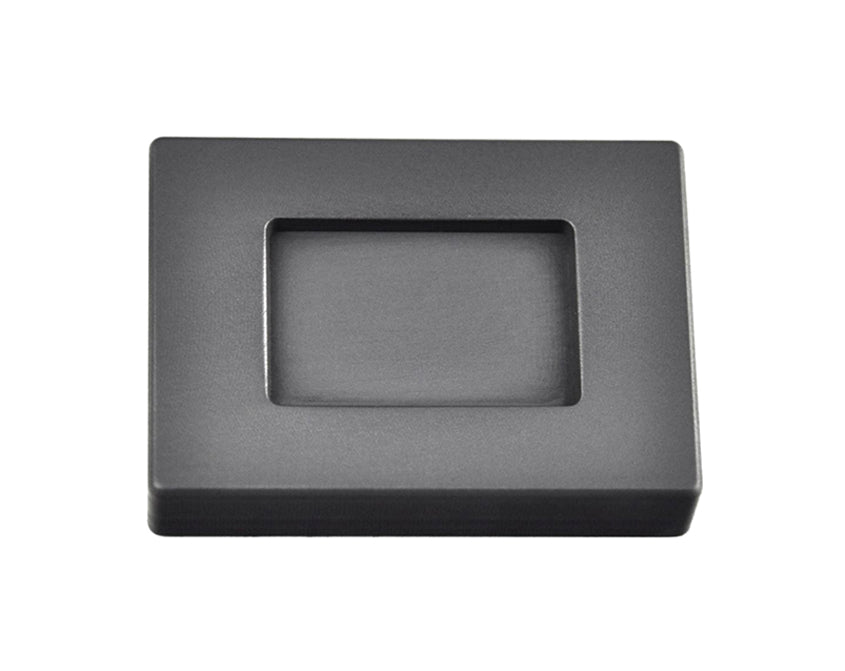 2 Troy Ounce Gold rectangular graphite ingot mold with smooth cavity for clean casting
