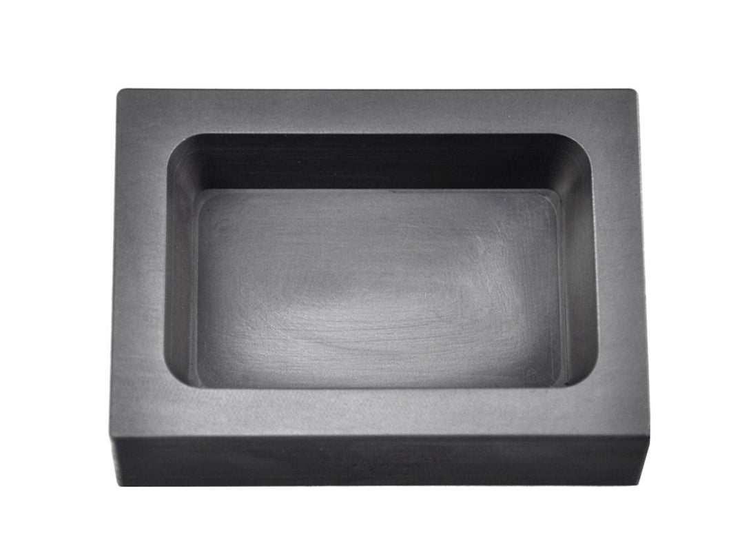 25 troy ounce gold rectangular graphite ingot mold for precise gold casting and refining