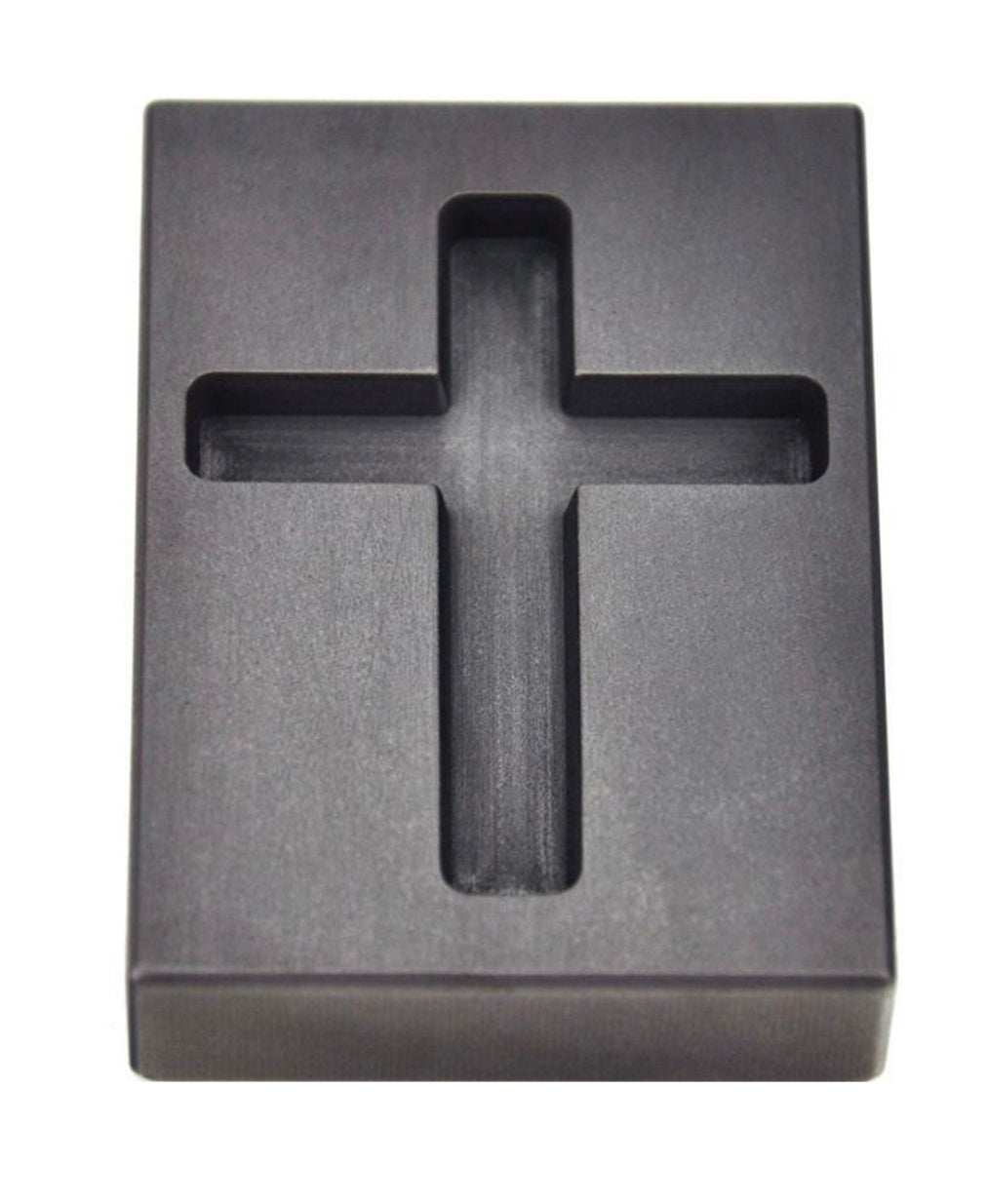 1 troy ounce gold cross shaped graphite ingot mold for precision casting
