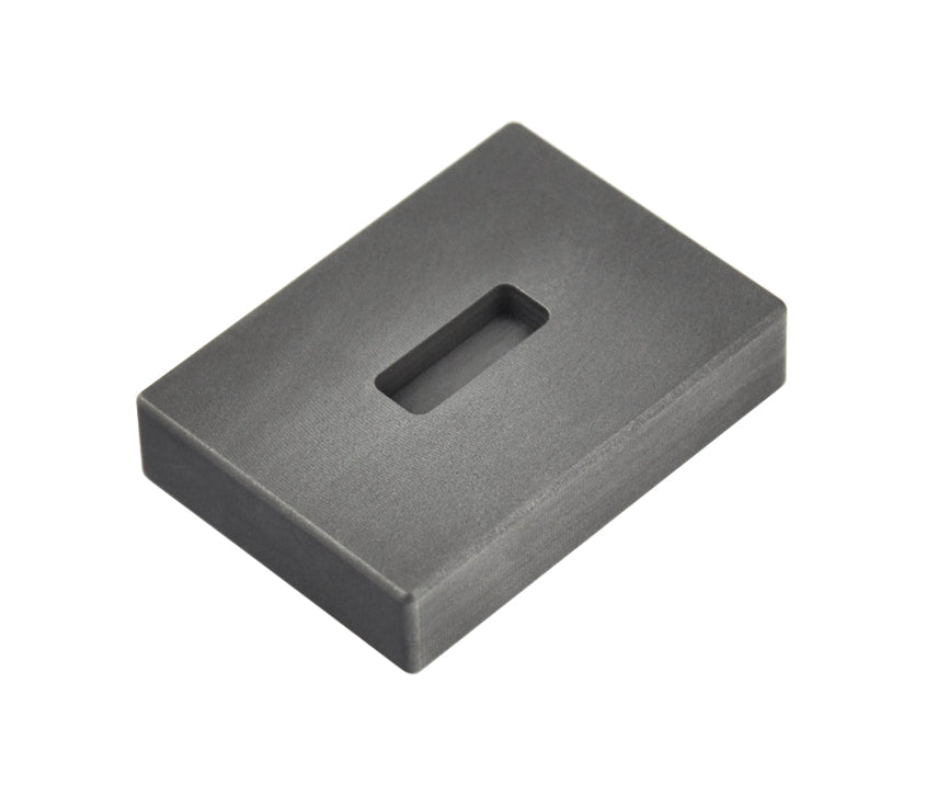 1/4 Troy Ounce Gold Kit Kat graphite ingot mold with tapered sides and smooth cavity finish