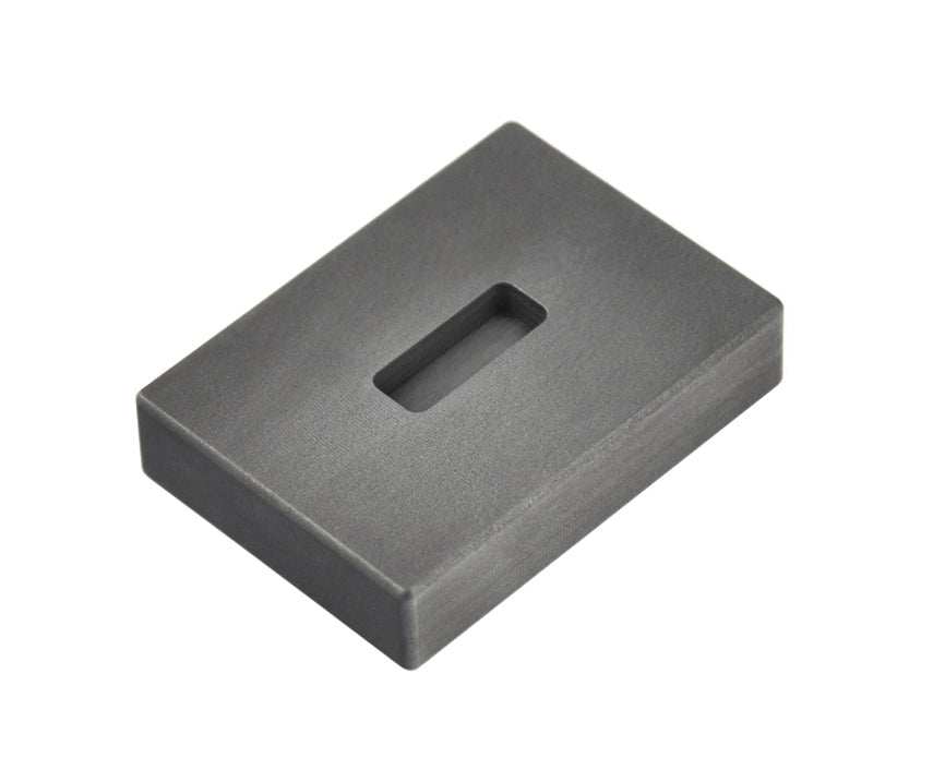 1/4 Troy Ounce Gold Kit Kat graphite ingot mold with tapered sides and smooth cavity finish