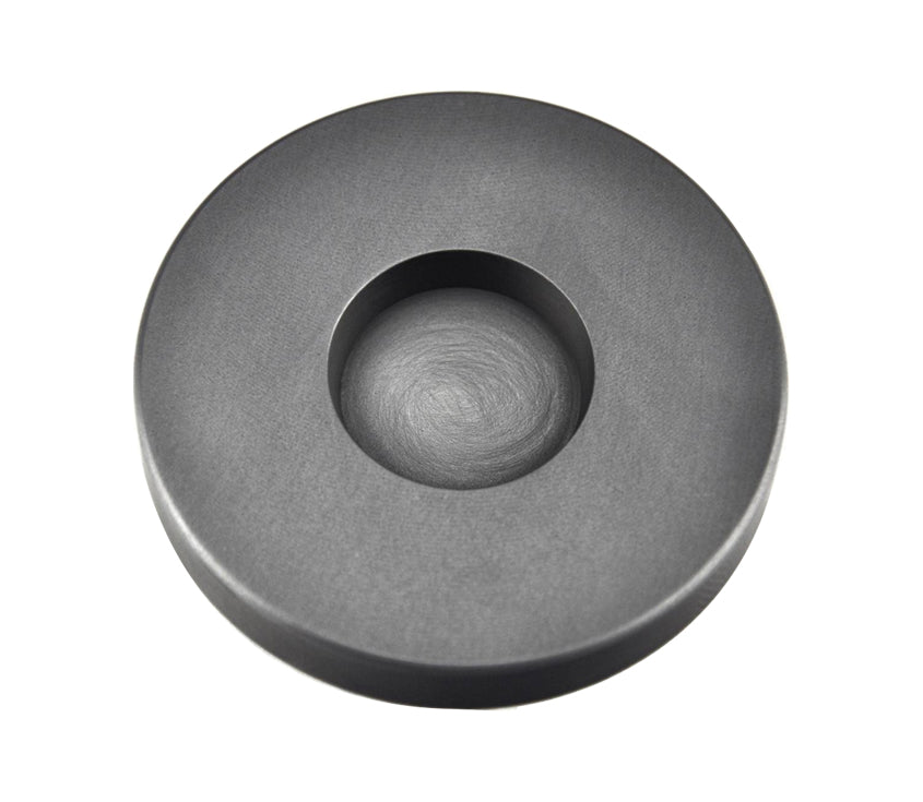 3 troy ounce gold round coin graphite ingot mold with smooth cavity and tapered sides