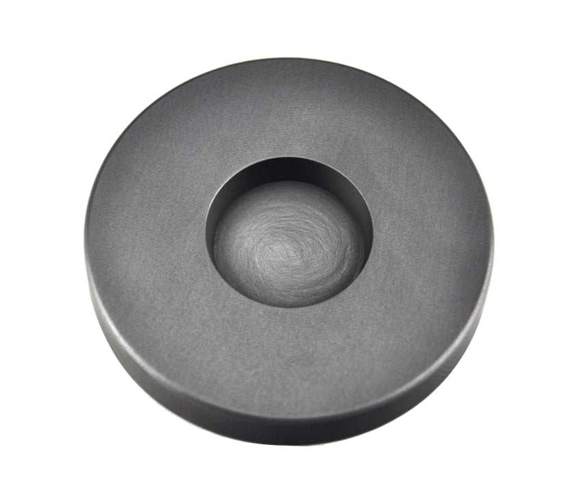 3 troy ounce gold round coin graphite ingot mold with smooth cavity and tapered sides