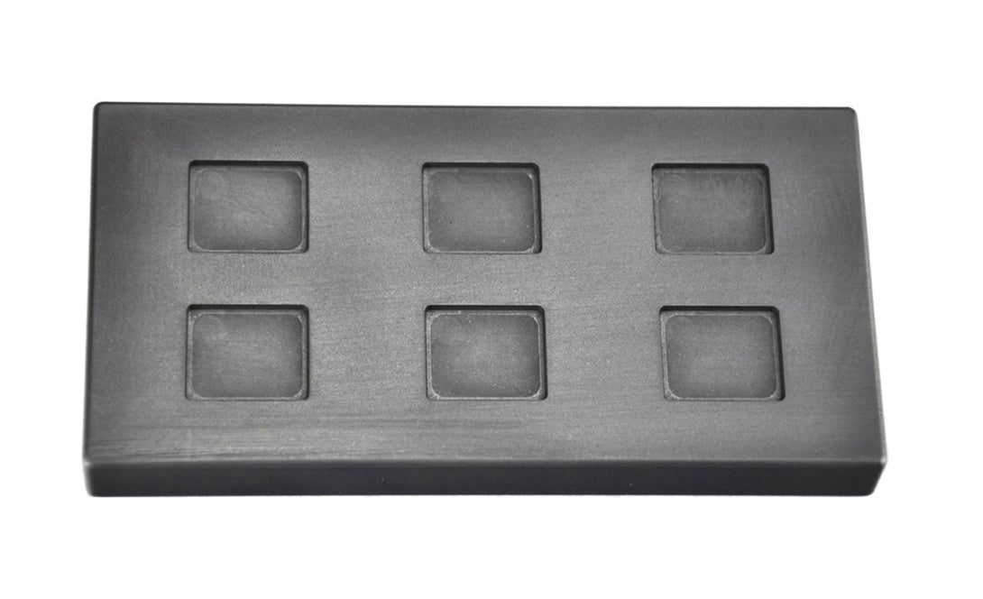 10 gram multi cavity rectangular graphite ingot mold for gold casting
