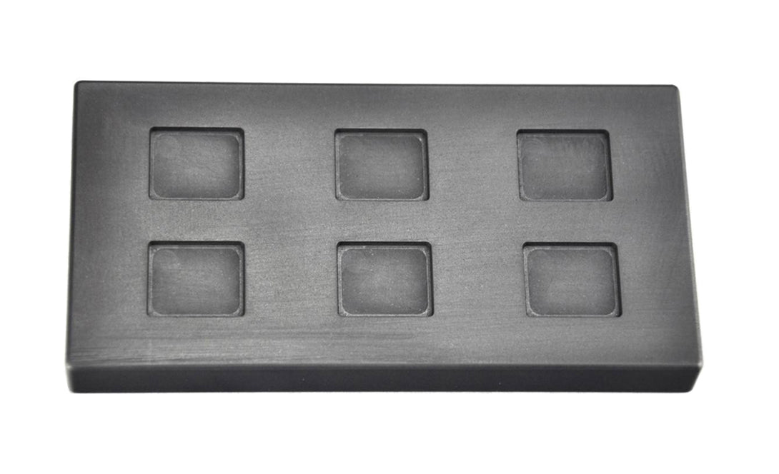 1/4 Troy Ounce multi cavity graphite ingot mold for gold casting