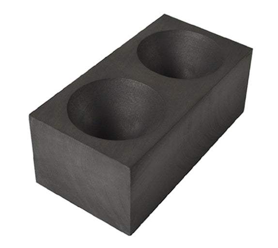 Double-Cavity Graphite Gold Conical Cone Mold 2" x 1-1/2" by PMC Supplies