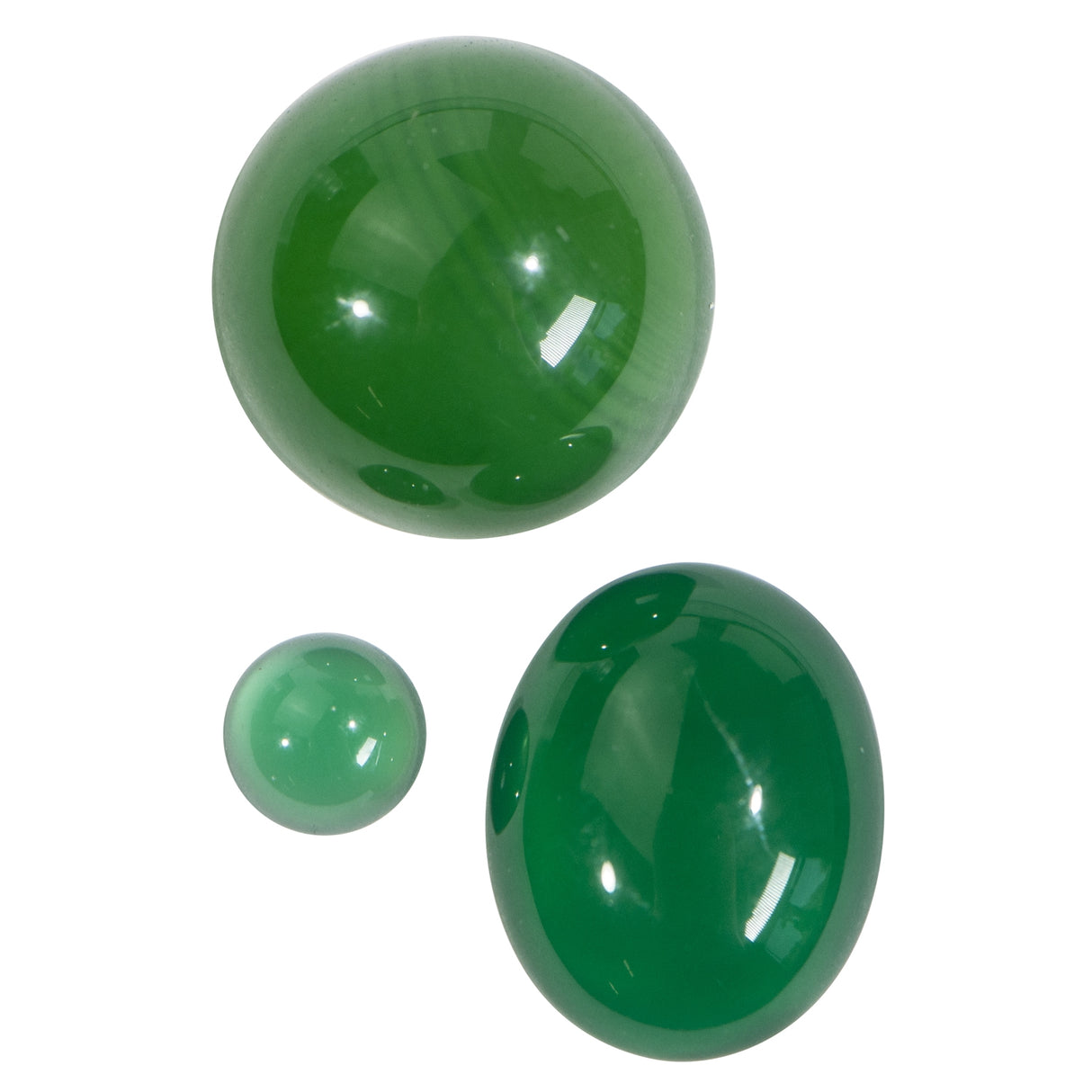 10 MM Green Onyx Round Cabochon - Per Piece by PMC Supplies