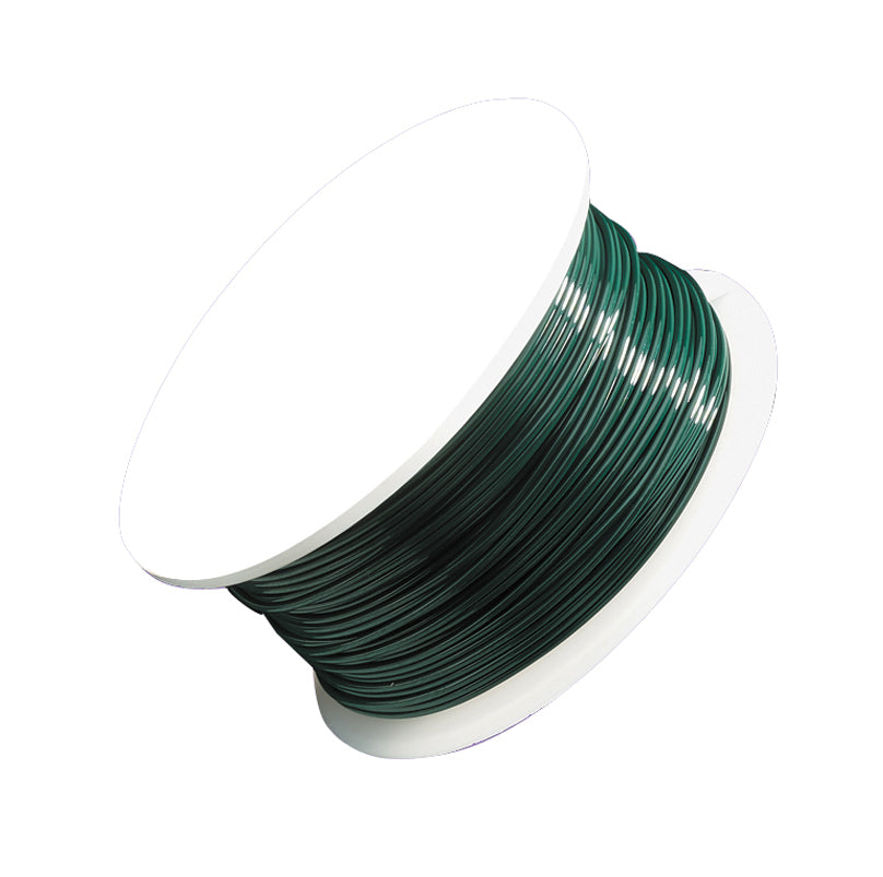 20 gauge green artistic wire spool with 15 yards of permanent colored copper wire for jewelry and crafts