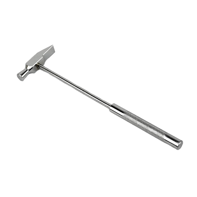 8-1/2 inch polished steel cross peen hammer with forged handle for metalworking and shaping tasks
