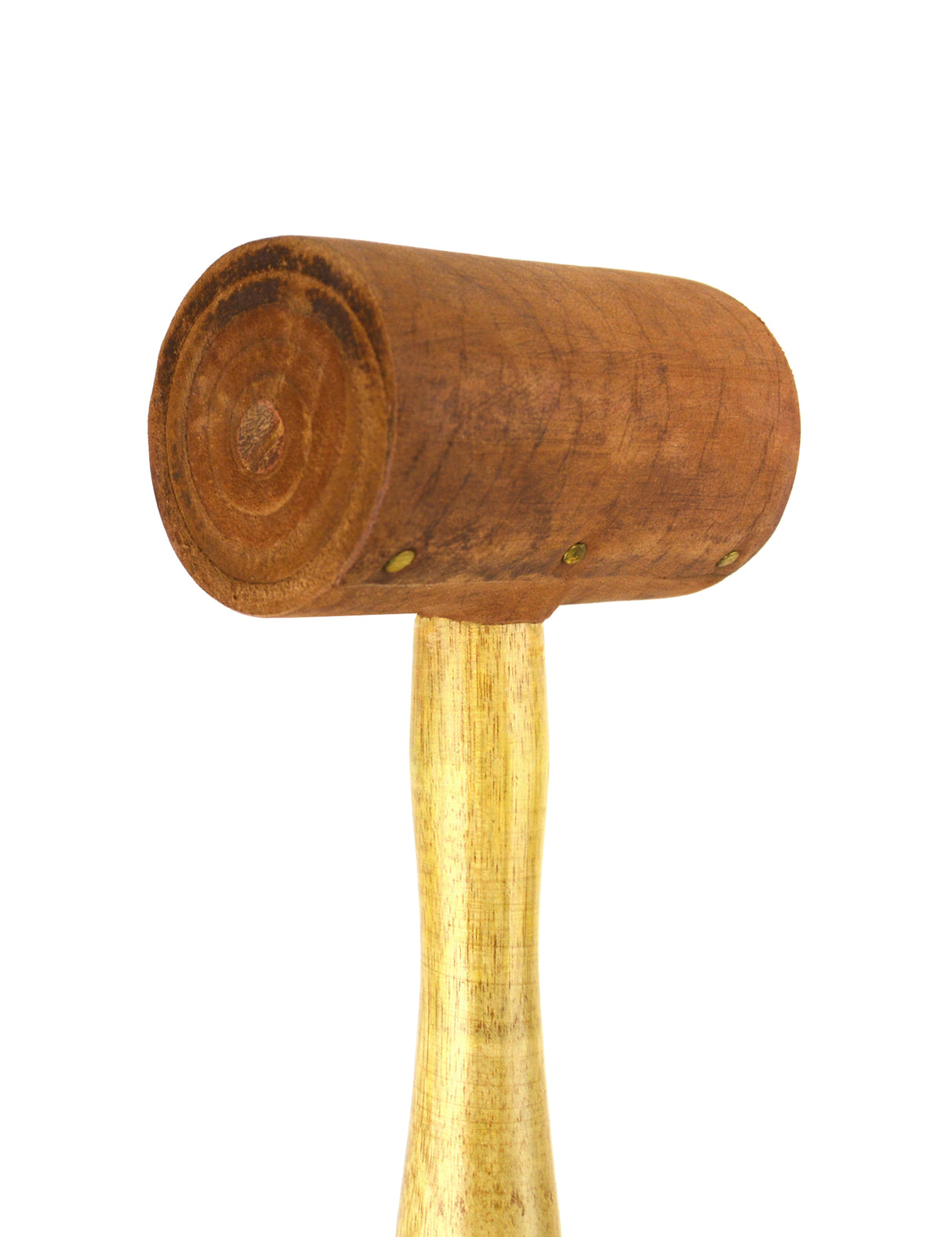 1-3/4" Natural Rawhide Hammer Leather Mallet by PMC Supplies