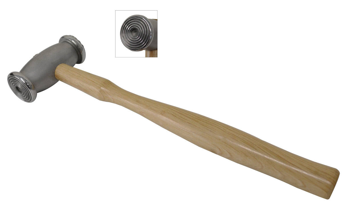 280 Gram Texturing Hammer - Crosshatch & Small Bull's Eye by PMC Supplies
