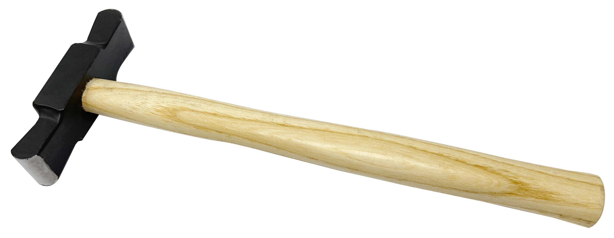 4-5/8 inch Large Rectangular Raising Hammer with two rectangular faces for metal shaping