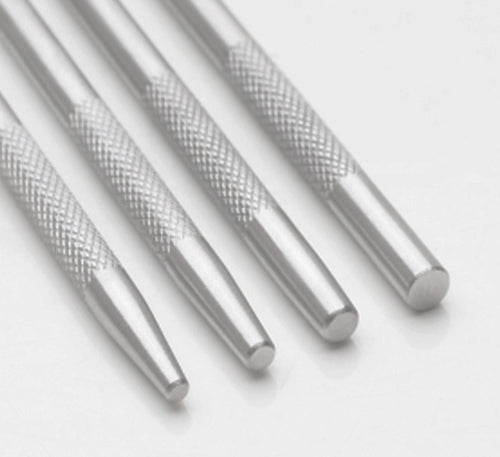 4-Piece Round Flat-End Punch Set 2 by PMC Supplies