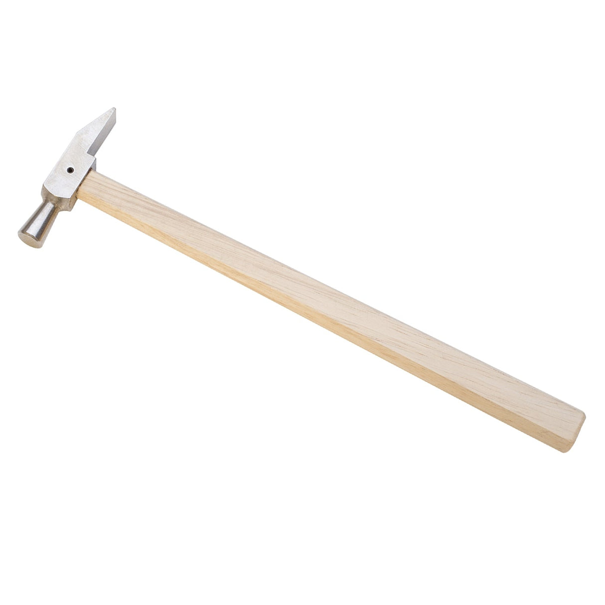 Swiss-Style Riveting Hammer 2 oz with wooden handle for precise jewelry making tasks