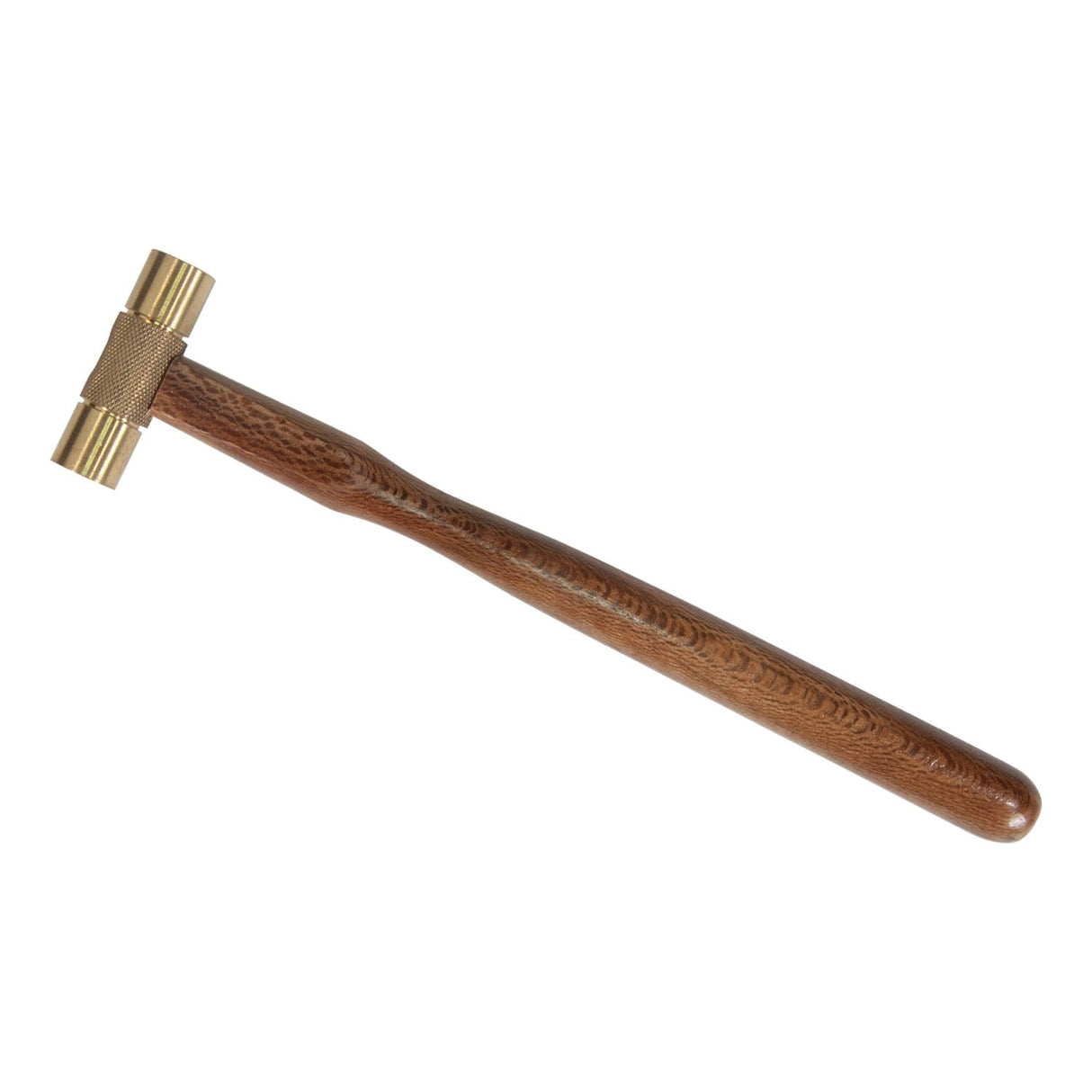 3 oz brass hammer with 9-1/8 inch hardwood handle and 5/8 inch brass head for precise, delicate metalworking and assembly tasks