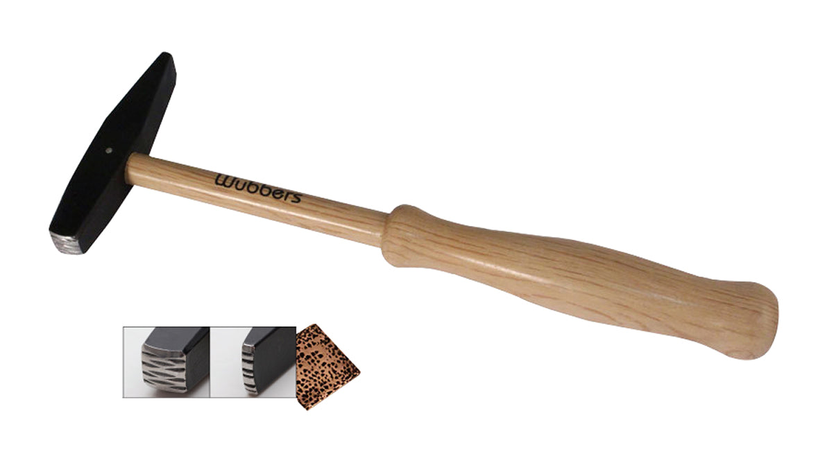 8-1/2" Wubbers Artisan's Mark Square Texture Hammer by PMC Supplies