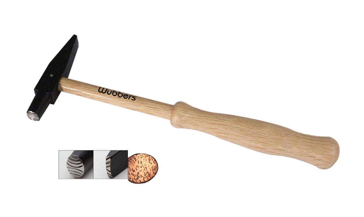 8-1/2" Wubbers Artisan's Mark Oval Texture Hammer by PMC Supplies