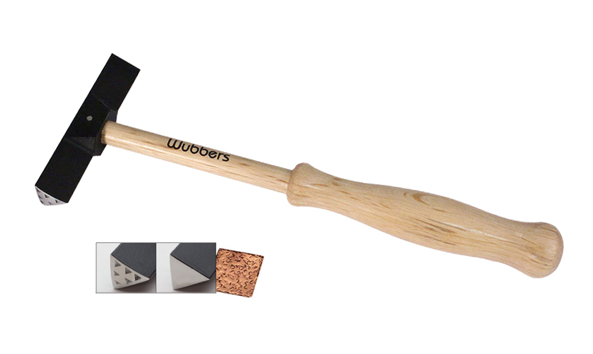 8-1/2" Wubbers Artisan's Mark Triangle Inner Texture Hammer by PMC Supplies
