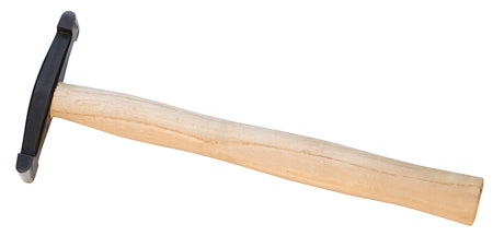 4-1/2 inch small rectangular raising hammer with wooden handle for precise sheet metal shaping