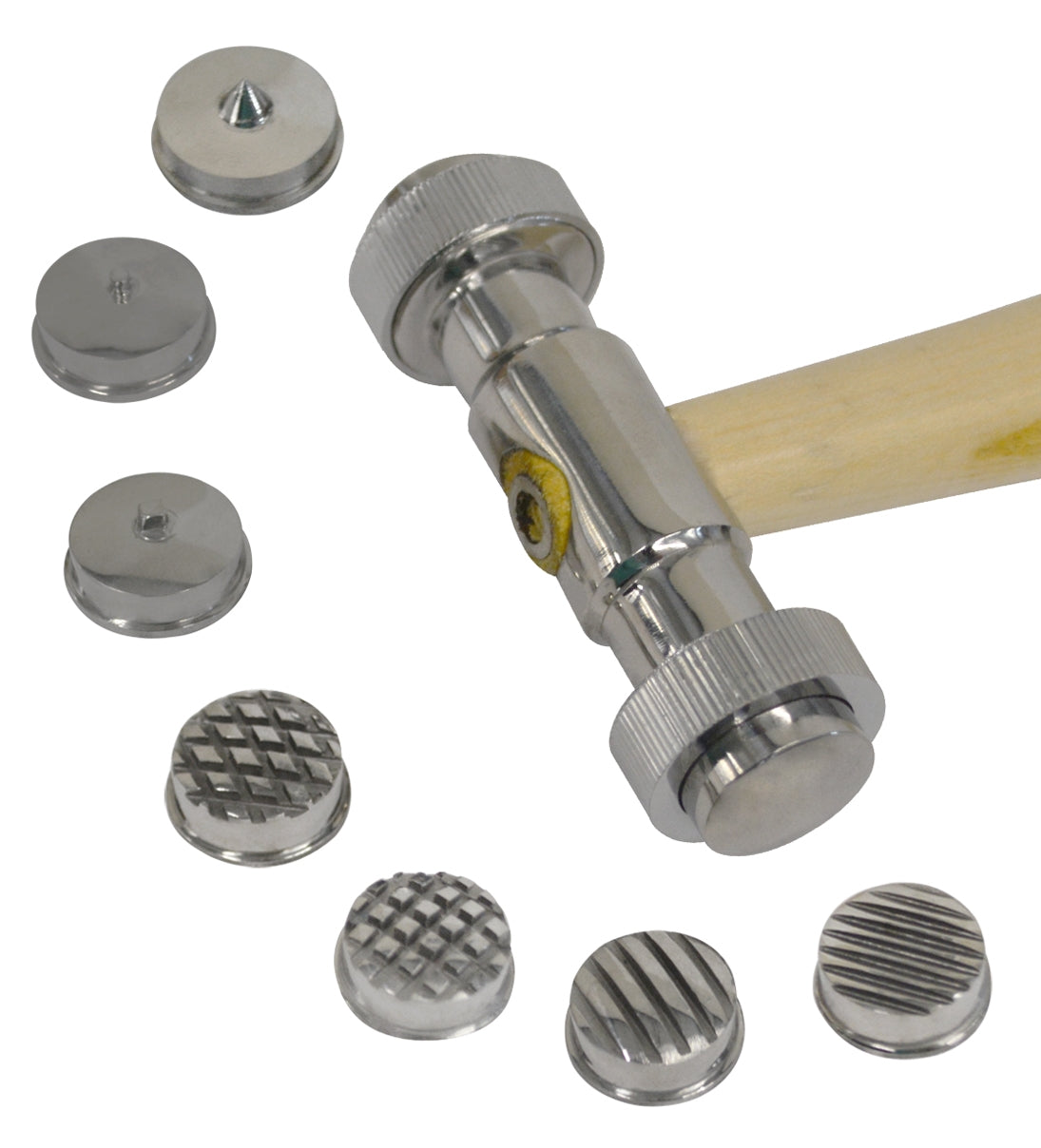 9-in-1 Interchangeable Face Texturing Hammer by PMC Supplies