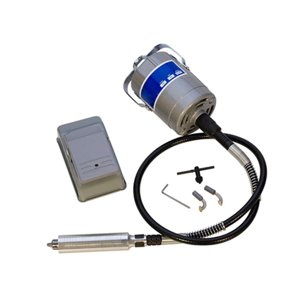 Flexible Shaft Machine 110V 1/4 HP with interchangeable handpiece and accessories for polishing sanding drilling