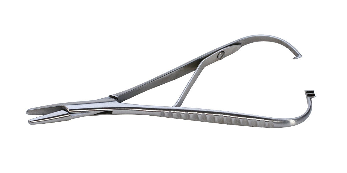 5-inch stainless steel Mathieu Bead Stringing Holders with smooth non-serrated jaws and locking clamp for jewelry making