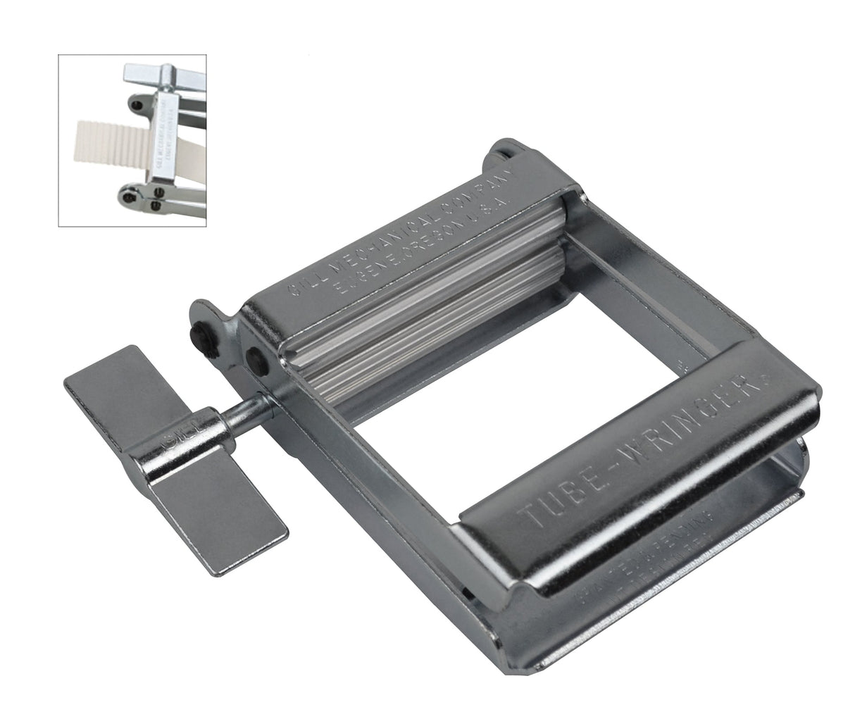 Industrial Tube Wringer metalworking tool with 3-inch precision rollers for corrugated metal and wire embossing