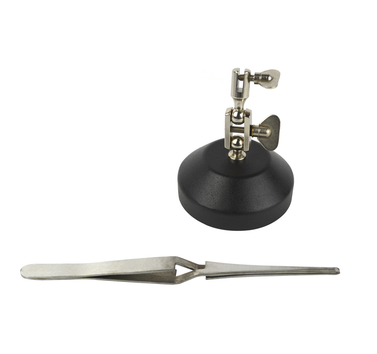 Third Hand with 6-1/2" Cross-Locking Blunt-Tipped Tweezers by PMC Supplies