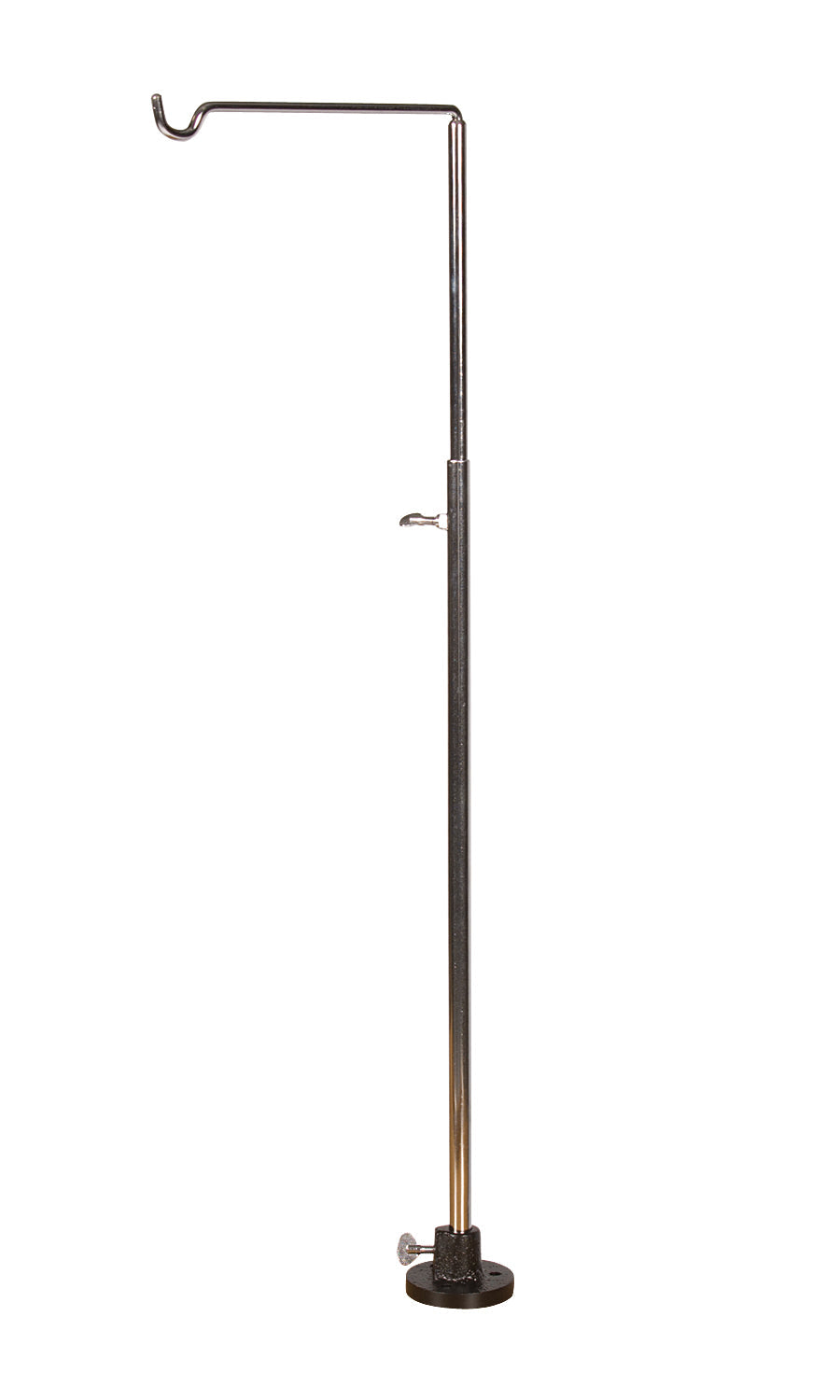 Flex Shaft Hanger Stainless Steel with telescoping arm and adjustable thumbscrew for workshop tool support