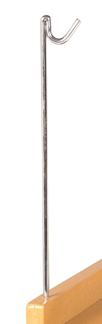 11-inch metal torch hook screwed into benchtop for secure torch storage and workshop organization