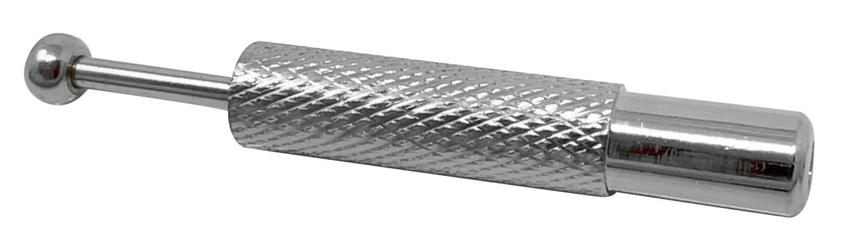 2-1/4" 4-prong small gem holder with spring-loaded contracting wire jaws for secure gemstone inspection