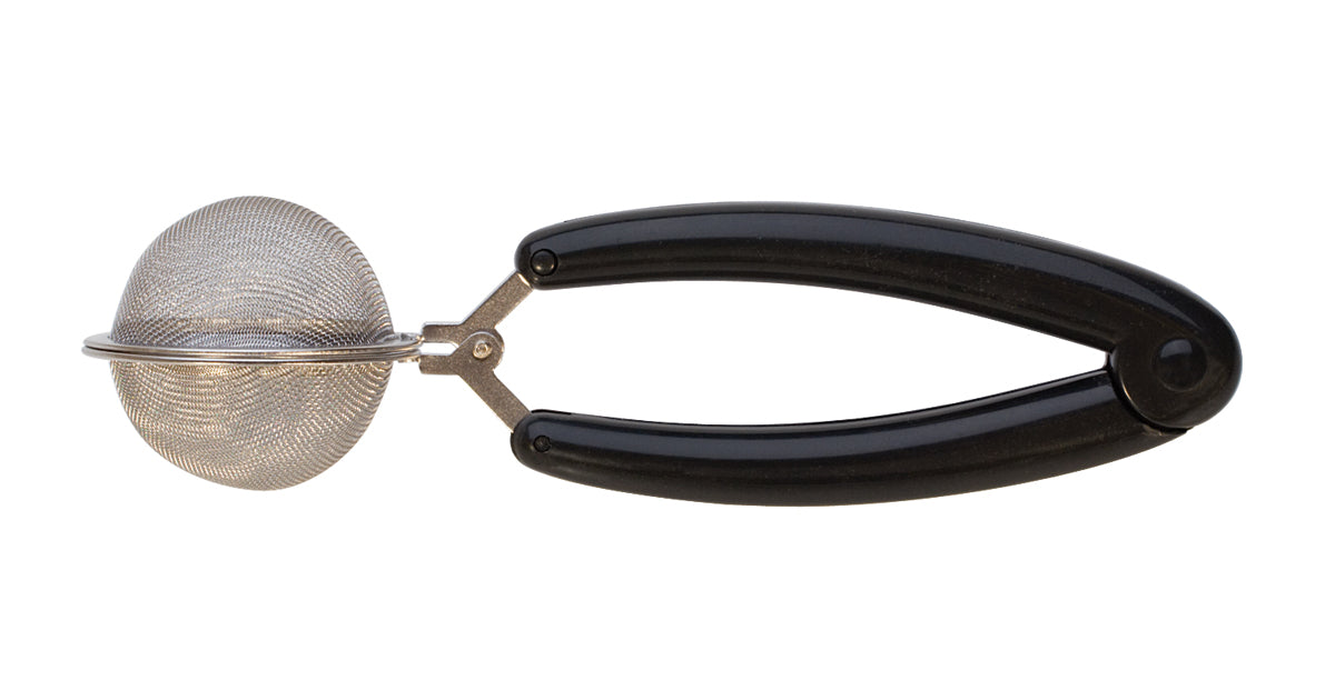 Medium parts holding basket with stainless steel mesh and black plastic handle for ultrasonic and steam cleaning