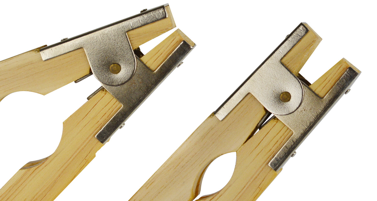 Wooden Ring Holding Vise Clamp Pliers with Spring Grips by PMC Supplies